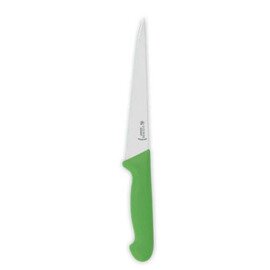 Kabeljaumesser gerade Klinge glatter Schliff | grün | Klingenlänge 18 cm  L 32 cm Produktbild