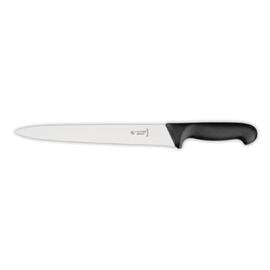 Wurstmesser gerade Klinge glatter Schliff | schwarz | Klingenlänge 28 cm  L 42 cm Produktbild