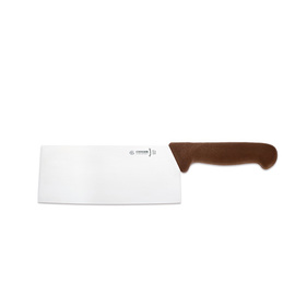 Chinesisches Hackmesser | Grifffarbe braun | Klingenlänge 19 cm Produktbild