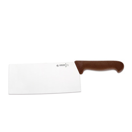 Chinesisches Hackmesser | Grifffarbe braun | Klingenlänge 21 cm Produktbild