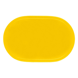 Tischset Vinyl gelb oval | 455 mm x 290 mm Produktbild