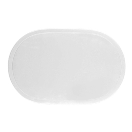 Tischset Vinyl weiß oval | 455 mm x 290 mm Produktbild