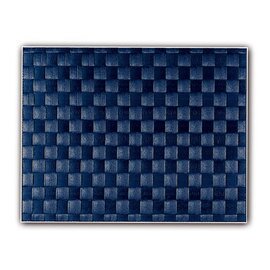 Gewebe-Tischset Kunststoff PP (Polypropylen) kobaltblau rund 360 mm Produktbild