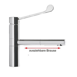 Spültischbatterie xara | langer Hebel Produktbild