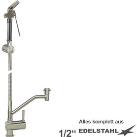 Mehrzweck-Reinigungsset xaria Hebelmischer Einloch Standarmatur Brause schmal | Schlauchlänge 800 mm Produktbild