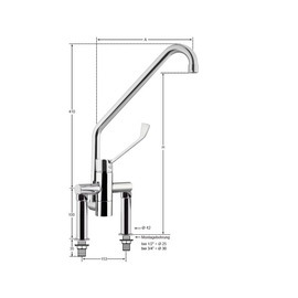 Standbatterie ultema | langer Hebel Ausladung 430 mm Produktbild 1 S