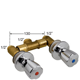 Wandbatterie meyo 1/2" | Pentachrom-Metallgriff Produktbild 1 S