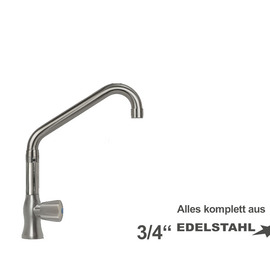 Standventil clarix 3/4" Ausladung 250 mm erhöhter C-Auslauf schräg Produktbild