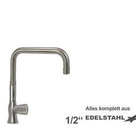 Standventil clarix 1/2" Ausladung 250 mm erhöhter C-Auslauf gerade Produktbild
