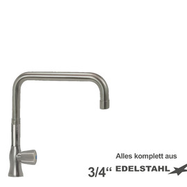 Standventil clarix 3/4" Ausladung 300 mm hoher C-Auslauf gerade Produktbild