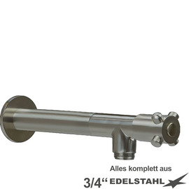 Wandventil 3/4" clasix Ventilabgang 3/4" | 4-Flügel-Griff | Wandverlängerung L 210 mm Produktbild