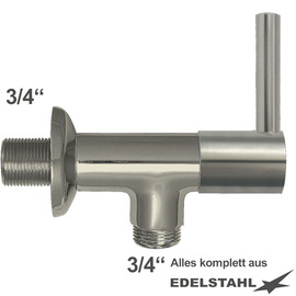 Wandventil 3/4" clamix Ventilabgang 3/4" | 1-Flügelgriff lang Produktbild
