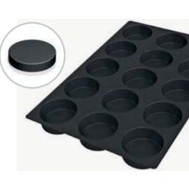 Silikon-Backform Bäckernorm  • Biskuit | 15 Mulden | Muldenmaß Ø 105 x H 40 mm  L 600 mm  B 400 mm Produktbild