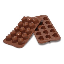 Schokoladen-Form  • Herz | 15 Mulden | Muldenmaß 30 x 22 x H 25 mm  L 210 mm  B 105 mm Produktbild