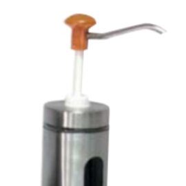 Druckknopf-Dosierspender gelb 2 ltr  | Bedienung per Druckknopf  Ø 98 mm  H 440 mm Produktbild