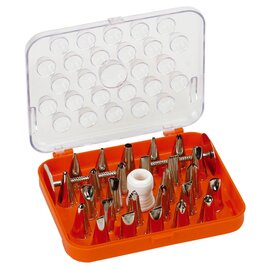 Spritztüllen-Set Tüllen | Adapter | Box 29-teilig Kunststoff Edelstahl  H 30 mm Produktbild