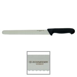 Bäckermesser gerade Klinge Wellenschliff | schwarz | Klingenlänge 25 cm Produktbild