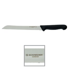 Brotmesser gerade Klinge Sägeschliff | schwarz | Klingenlänge 21 cm Produktbild