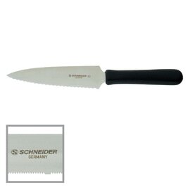 Tortenmesser Kunststoff Edelstahl | Schliff beidseitig glatter Schliff Sägeschliff Klingenlänge 160 mm Produktbild