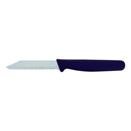 Brötchenmesser gerade Klinge Wellenschliff | schwarz | Klingenlänge 8 cm  L 18 cm Produktbild