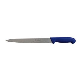 Tortenmesser gerade Klinge Wellenschliff | blau | Klingenlänge 26 cm Produktbild