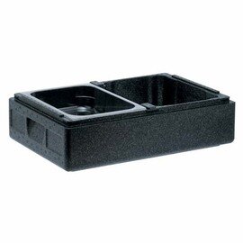 Isobox EIS schwarz | 2 Einschübe 16 ltr  | 600 mm  x 400 mm  H 215 mm Produktbild