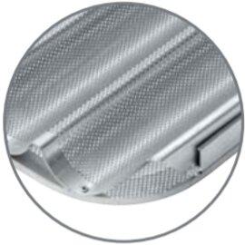 Baguetteblech mit 4 Aluminium Perforation 1,8 mm  L 600 mm  B 400 mm Produktbild 1 L