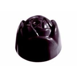 Schokoladenform  • Blume  • Rose  • Halbkugel | 21 Mulden | Muldenmaß Ø 28 x 20 mm  L 275 mm  B 135 mm Produktbild