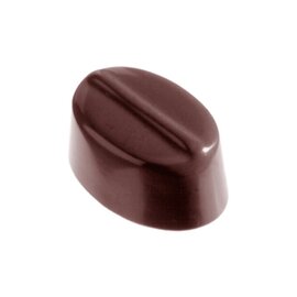 Schokoladenform  • oval | 24 Mulden | Muldenmaß 35 x 23 x H 16 mm  L 275 mm  B 135 mm Produktbild