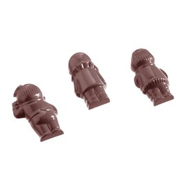 Schokoladenform FIGUREN, 2 x 5 Stk., 5 untersch. Figuren, Rahmengröße: 275 x 135 x 24 mm, Abmessung: 58 x 29 x 12 mm, Stückgewicht: 13 g, Doppelform Produktbild