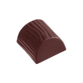 Schokoladenform  • rechteckig  • halbrund | 24 Mulden | Muldenmaß 30 x 27 x H 16 mm  L 275 mm  B 135 mm Produktbild