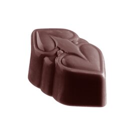Schokoladenform  • Doppelherz | 24 Mulden | Muldenmaß 40 x 23 x H 17 mm  L 275 mm  B 135 mm Produktbild