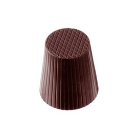 Schokoladenform  • rund  • Fingerhut | 32 Mulden | Muldenmaß Ø 28 x 27 mm  L 275 mm  B 135 mm Produktbild