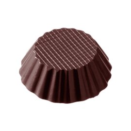Schokoladenform  • rund  • Törtchen | 10 Mulden | Muldenmaß Ø 44 x 13 mm  L 275 mm  B 135 mm Produktbild