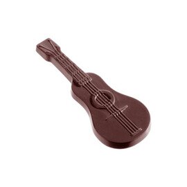 Schokoladenform  • Gitarre | 8 Mulden | Muldenmaß 93 x 35 x H 6 mm  L 275 mm  B 135 mm Produktbild