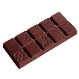 Schokoladenform  • rechteckig  • Tafel | 5 Mulden | Muldenmaß 117 x 50 x H 11 mm  L 275 mm  B 135 mm Produktbild