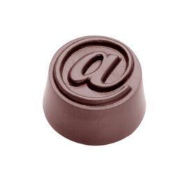 Schokoladenform  • rund | 32 Mulden | Muldenmaß Ø 28 x 16 mm  L 275 mm  B 135 mm Produktbild
