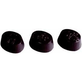 Schokoladenform  • oval | 24 Mulden | Muldenmaß 37 x 28 x H 20 mm  L 275 mm  B 135 mm Produktbild