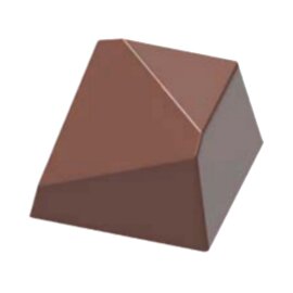 Schokoladenform  • quadratisch | 21 Mulden | Muldenmaß  27,6 x 27,6 x H 17,2 mm  L 275 mm  B 135 mm Produktbild