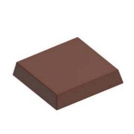 Schokoladenform  • quadratisch | 21 Mulden | Muldenmaß 30,5 x 30,5 x H 5,6 mm  L 275 mm  B 135 mm Produktbild