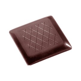 Schokoladenform  • quadratisch | 28 Mulden | Muldenmaß 35 x 35 x H 4 mm  L 275 mm  B 175 mm Produktbild