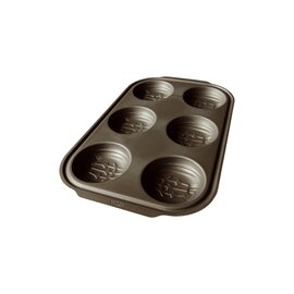 6-Muffin-Form  • Muffin  • Halloween | 6 Mulden | Muldenmaß Ø 62 mm  L 380 mm  B 284 mm Produktbild