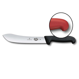 Schlachtmesser FIBROX rot Klingenlänge 25 cm | verbreiterte Spitze | glatter Schliff Produktbild