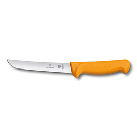 Ausbeinmesser SWIBO breit gelb Klingenlänge 16 cm | gebogen | glatter Schliff Produktbild