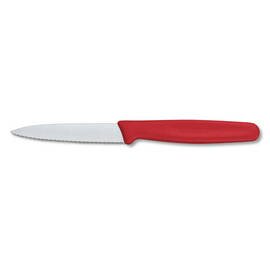 Gemüsemesser STANDARD mittelspitz Wellenschliff | rot | Klingenlänge 8 cm Produktbild