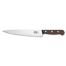 Tranchiermesser Wellenschliff  | genietet | braun | Klingenlänge 25 cm Produktbild