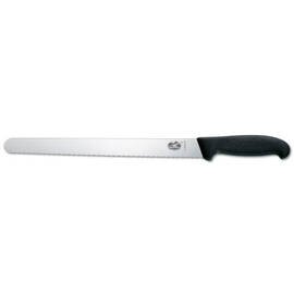 Abspeckmesser FIBROX runde Spitze schwarz Klingenlänge 25 cm | Wellenschliff Produktbild