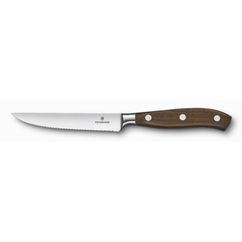 Steakmesser GRAND MAÎTRE WOOD gerade Wellenschliff | Klingenlänge 12 cm L 24,5 cm Produktbild