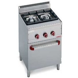 Gasherd G6F2H6+FG1 Gastronorm 14 kW | Backofen | Brennerwanne aus Edelstahl Produktbild