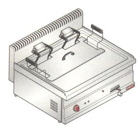 Elektro Backwarenfriteuse TURBO-PASTRY E7F30-8B | 1 Becken 4 Körbe 24 ltr | 400 Volt 12 kW Produktbild